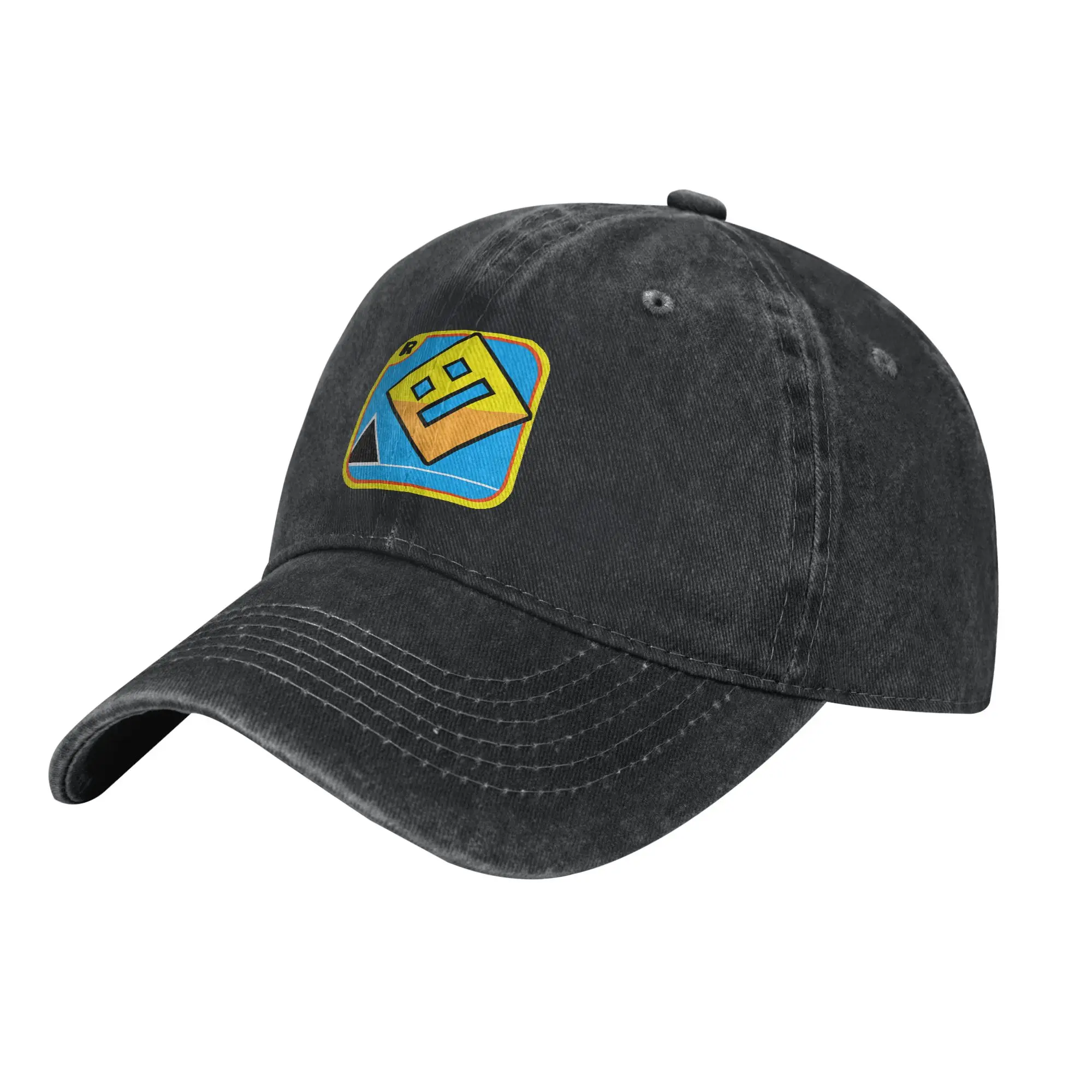 Geometry Dash Fashion Baseball Cap  Relaxed Fit Sun Visor  Weekend Getaway Sun Visor