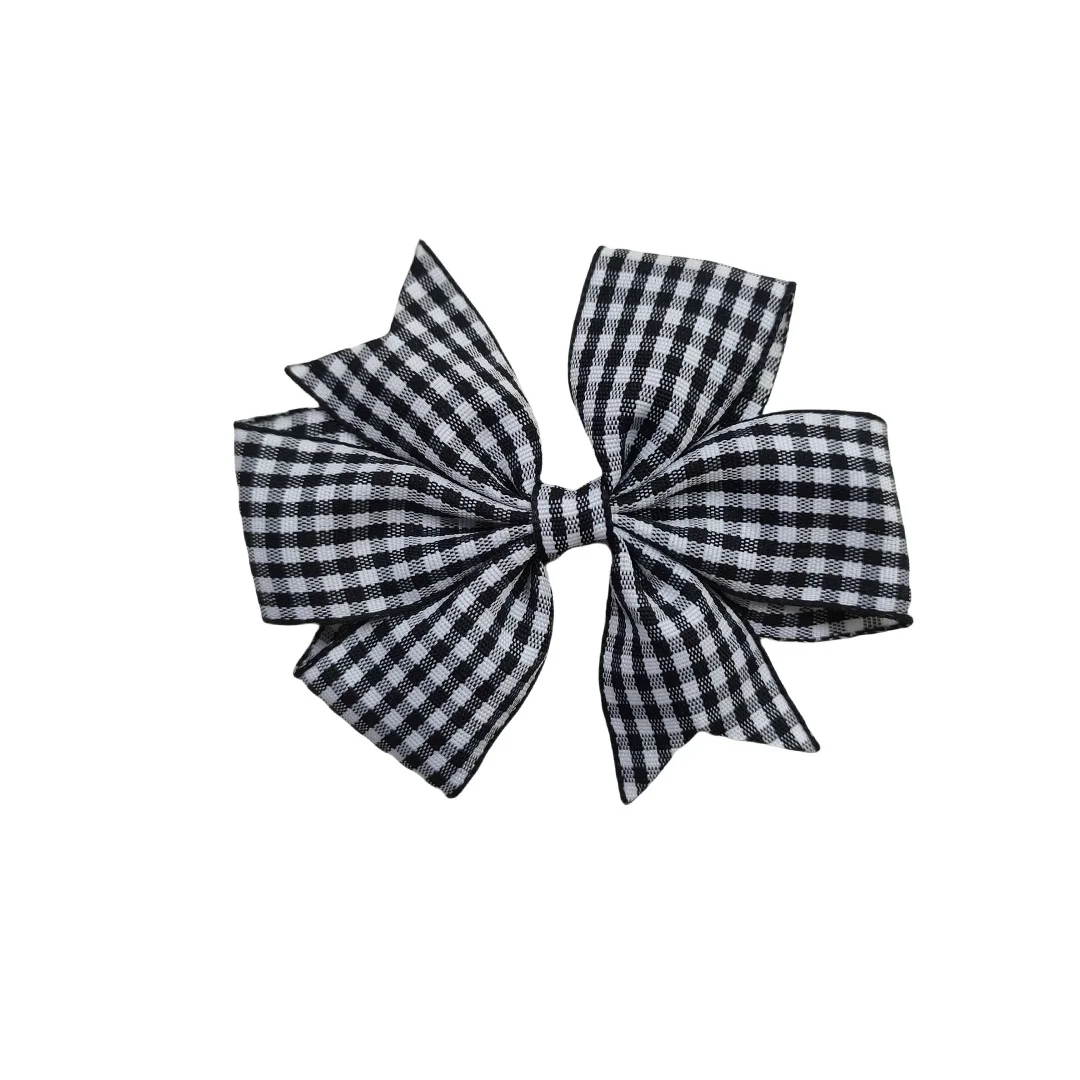 القماش القطني منقوشة الشريط أقواس الشعر كليب للنساء ، Bowknot مطاطا العصابات ، الخامس الدولاب ، الأميرة دبابيس الشعر ، بوبلز العلاقات ، فتاة ، 100 قطعة #5