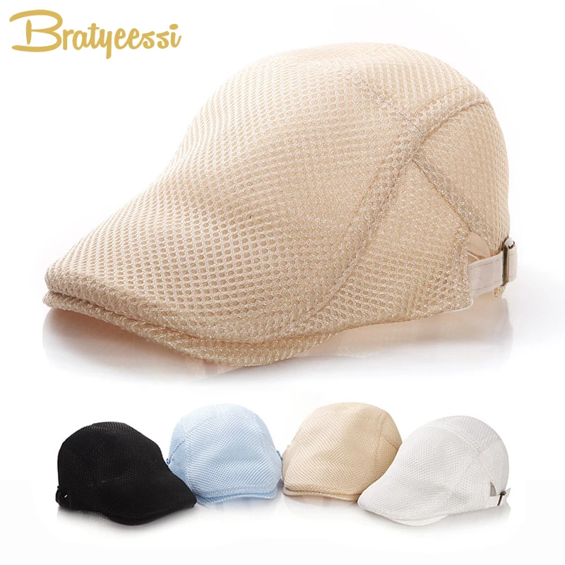 Sommer Baby Hüte für Jungen Vintage Baby Kappe für Kinder Hüte Caps Einstellbare Kinder Baskenmütze Hut für 2-6Y