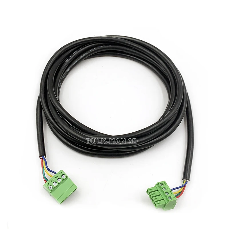 4 Core Shielded Xtension Cable 22AWG with JST SM 4P Female and Male Connector for Nema23 Stepper Motor