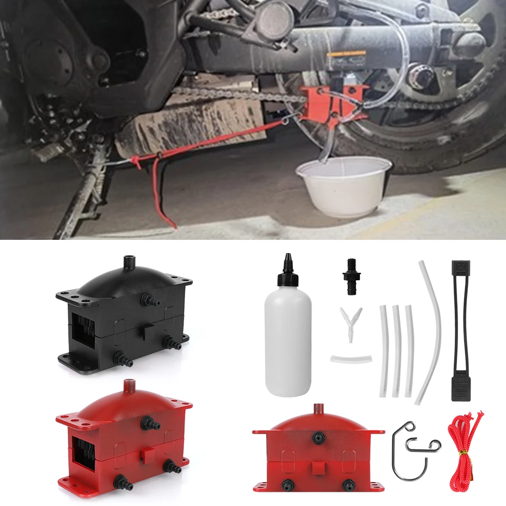 

Chain Maintenance Brush Brush Gear Cleaner Tool Motorcycle chain cleaning kit For Motorbike Chains Lube Device