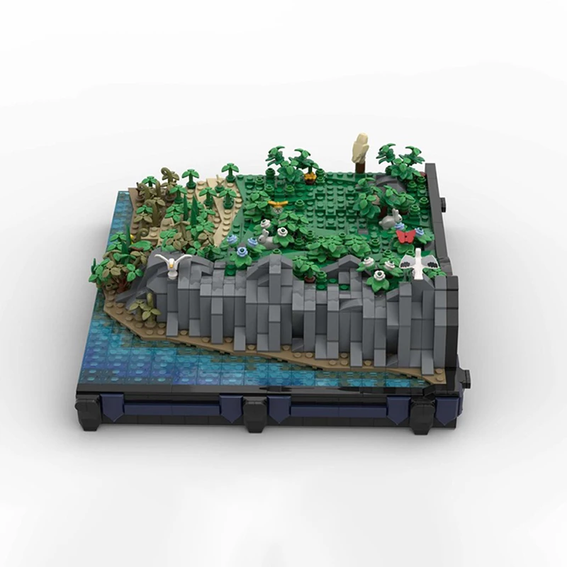 ชุดตัวต่อ MOC A1 ชายฝั่งและภูมิทัศน์ 1271 ชิ้น สำหรับสร้างปราสาทยุคกลางของฉัน ของขวัญคริสต์มาส