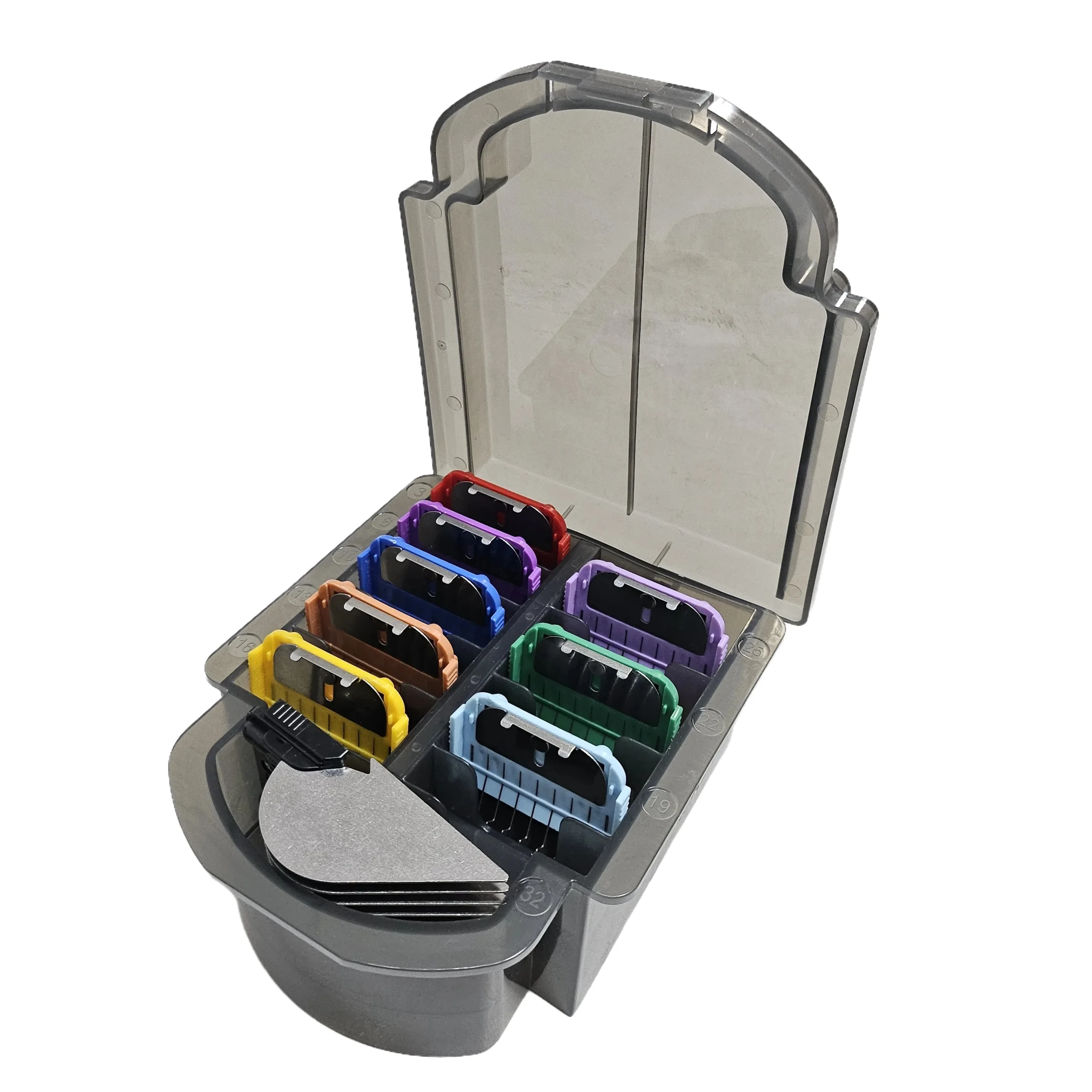 

Набор из 9 насадок-гребней из нержавеющей стали для машинок Andis, Oster A5, Wahl KM 10 Series (съемные лезвия, 15 мм) # 10 # 30 # )