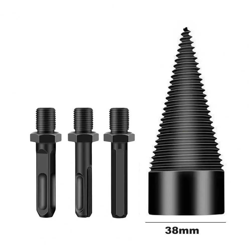 Time-saving Firewood Drill Accessory Firewood Drill Bit Set High Efficiency Sharp Head Design Corrosion Resistant Wood for Easy