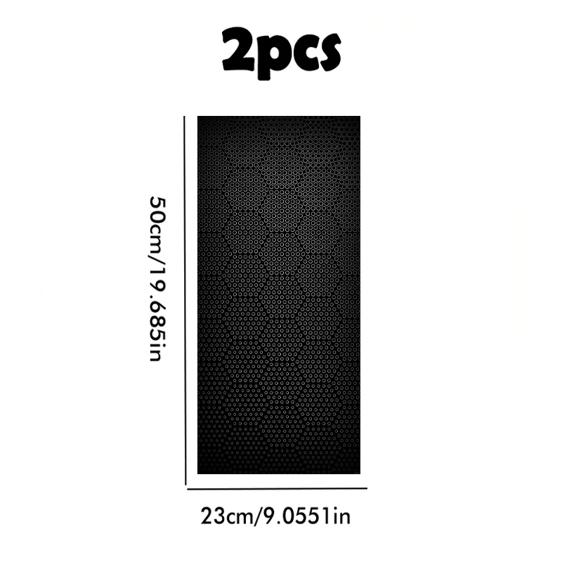 2 car center pillar stickers Dot Texture B-pillar scratch protection sticker