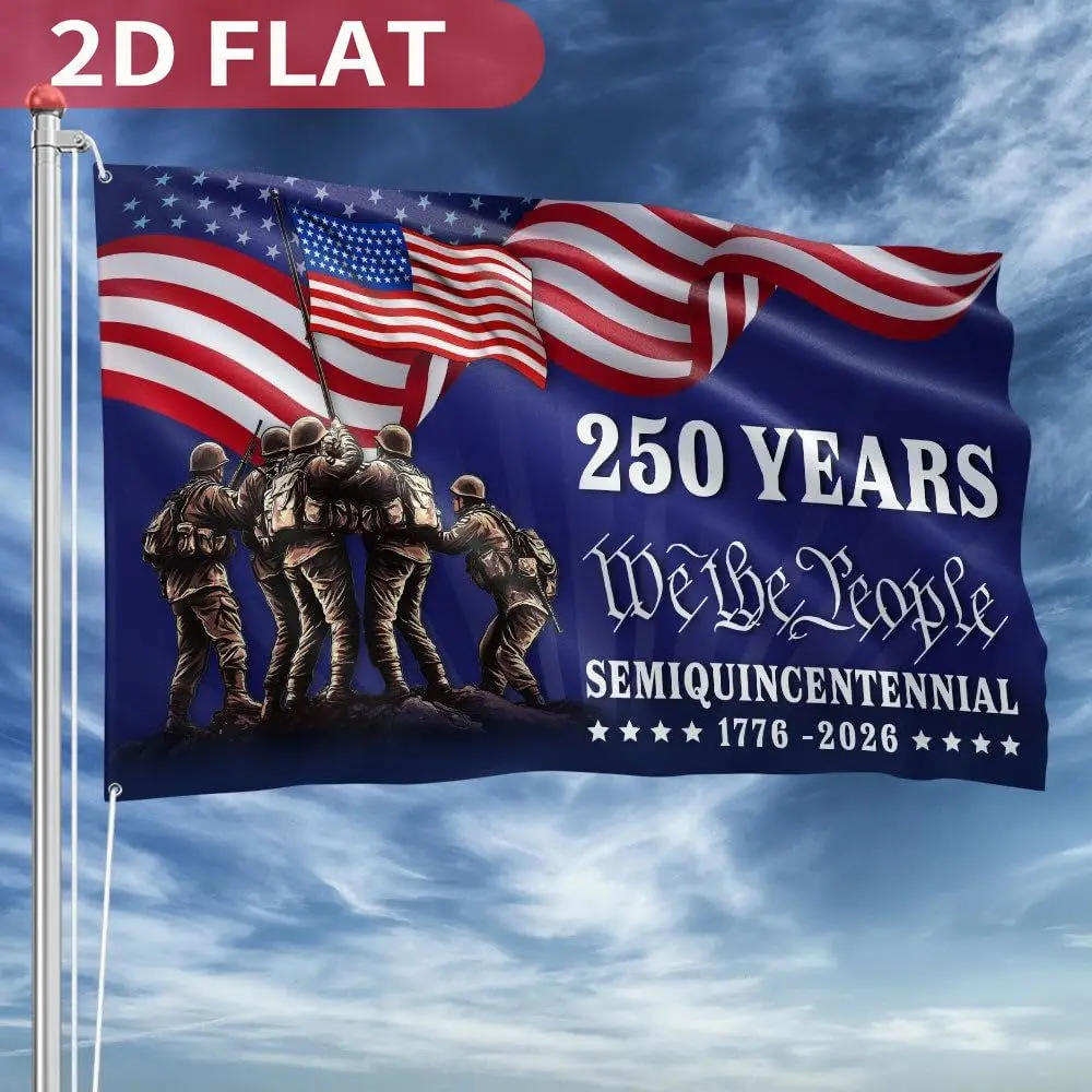 American Flag 250 Years Anniversary United States Flag 3x5 Double Sided Independence Day 4th of July Patriot Decoration