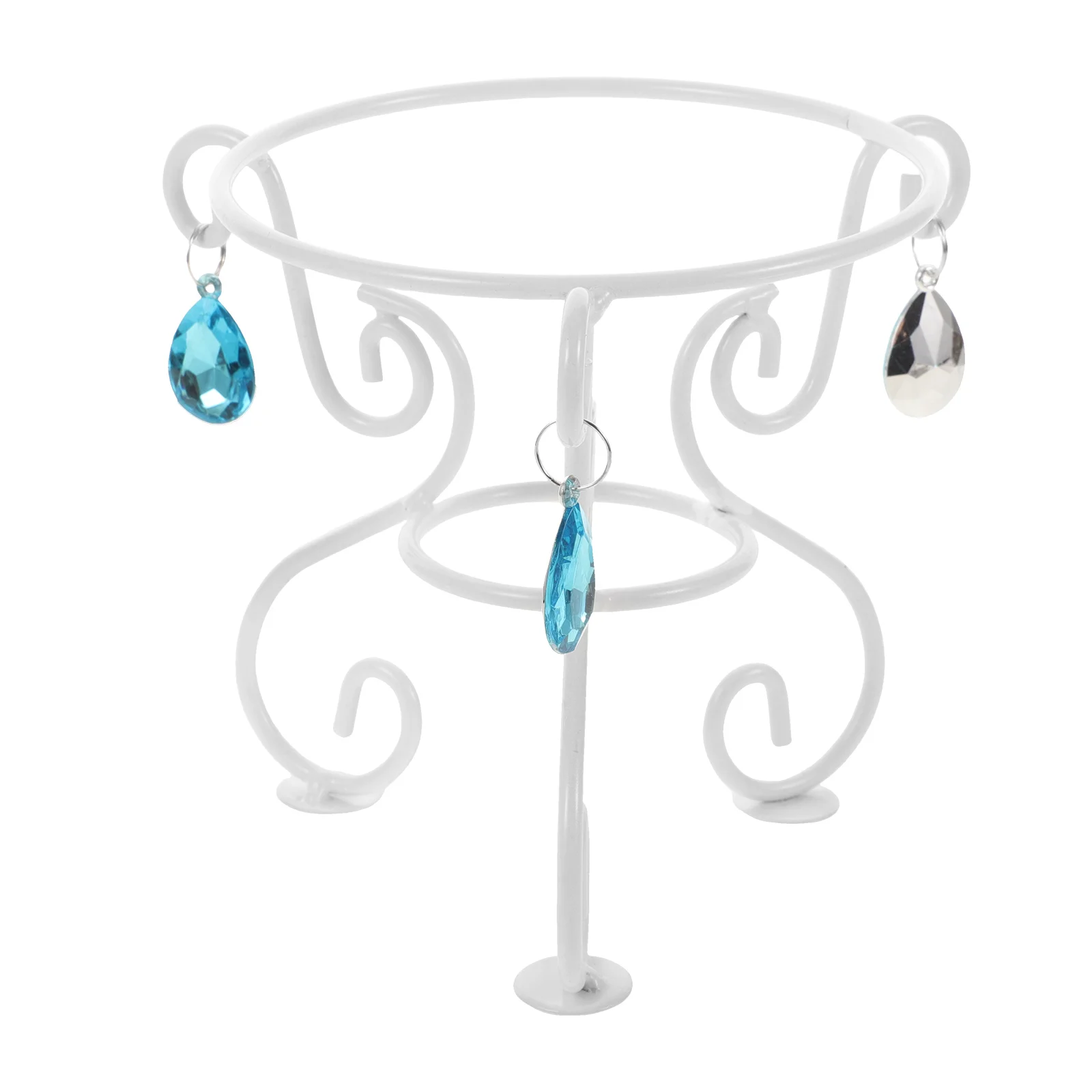 

Metal Decorative Ball Support White Gazing Stand Base Crystal Sphere Holder Garden Display Rack Home Ornament Small Vase Stand