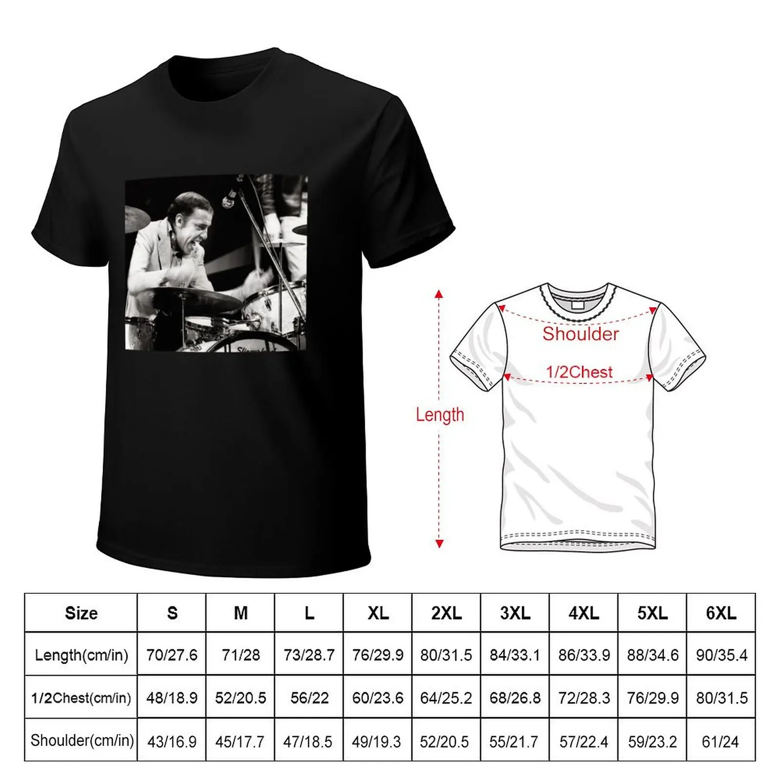 Buddy Rich T-Shirt custom t shirt plus sizes anime cotton t shirt men