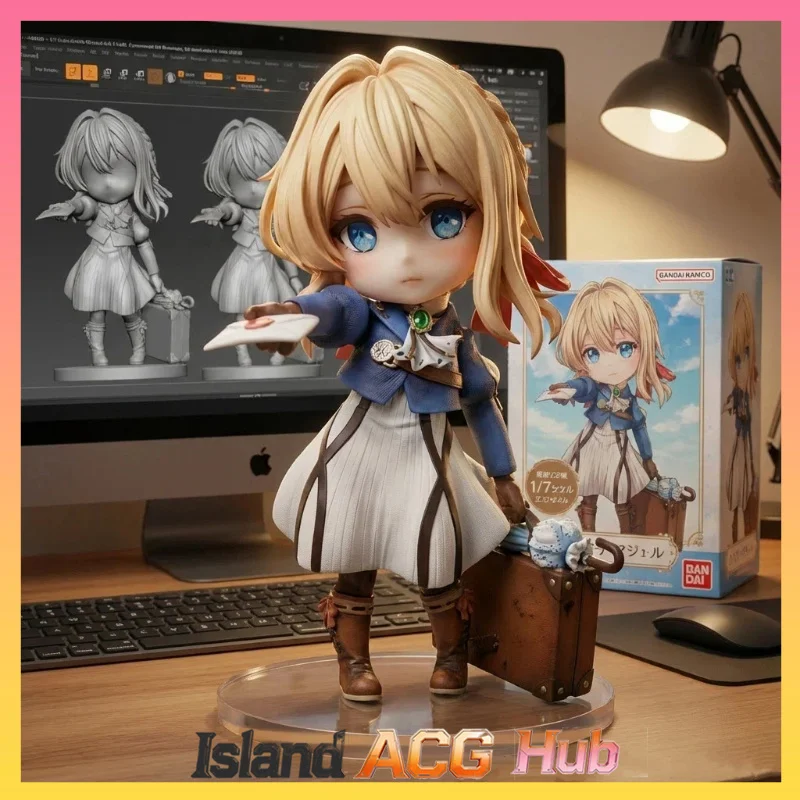 

Новая фигурка Вайолет Эвергарден в Q-версии, милая аниме-статуэтка девочки, коллекционная модель, декор для комнаты, игрушка, подарок на Рождество для детей