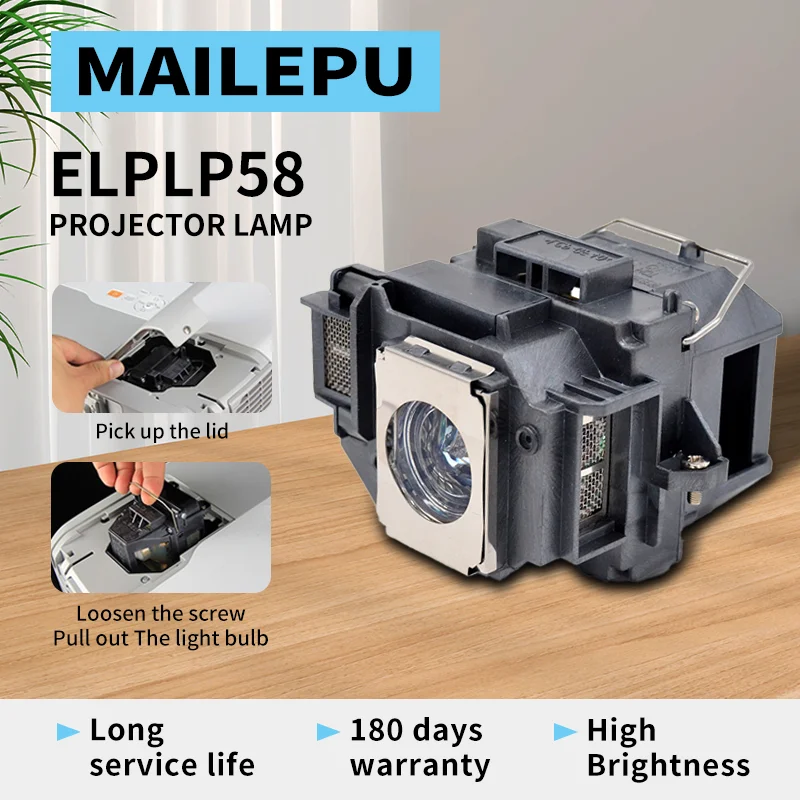 A + качество Mailepu Сменная лампа для проектора Лампа для проектора с корпусом epson ELPLP50 ELPLP54 ELPLP58 ELPLP60 ELPLP67