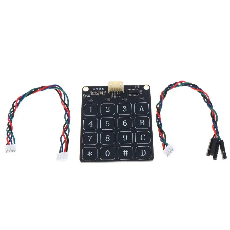 Capacitive Touch Matrix Keyboard 16 Keys PH2.0 Cable High Sensitivity Touch Keypad For DIY Smart Lock Electronic Project