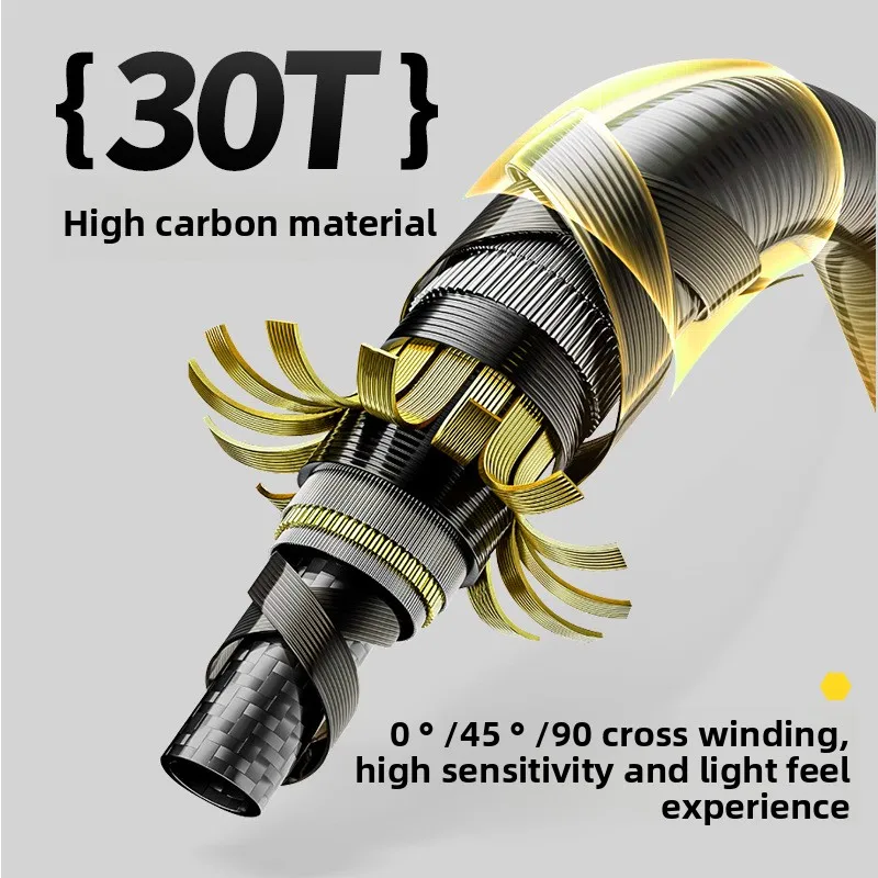 Ultra Light Fast Fishing Micro Lure Rod Bumblebee Bass Bottom Adjustment EVA Handle Ultra Hard Carbon Lure Rod For Lake