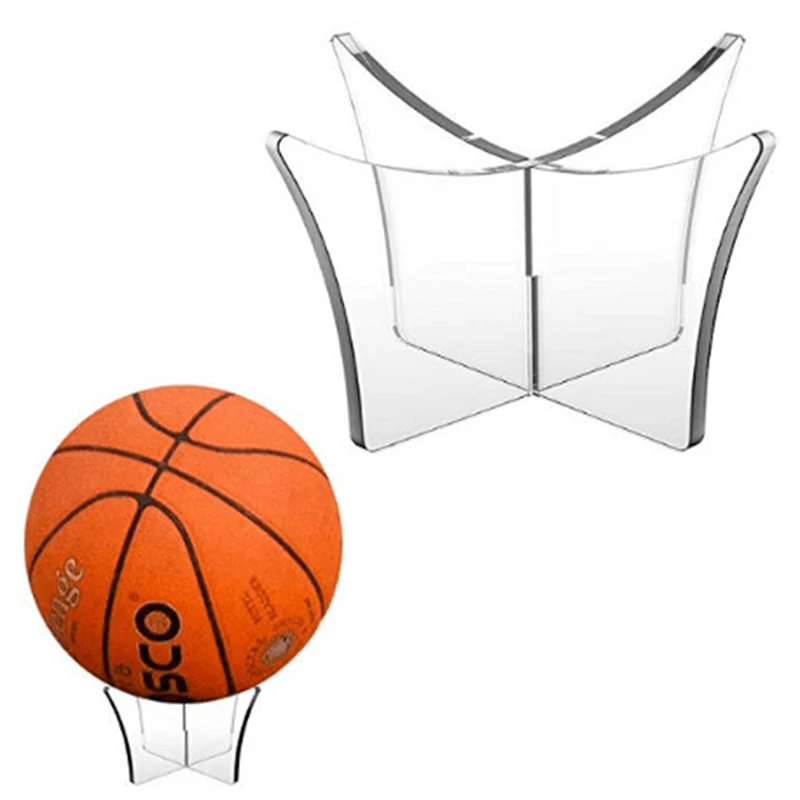 1PC New Multi-function Acrylic Display Stand Bowling Rugby Basketball Soccer Ball Bracket Holder Acrylic Rack Support Base