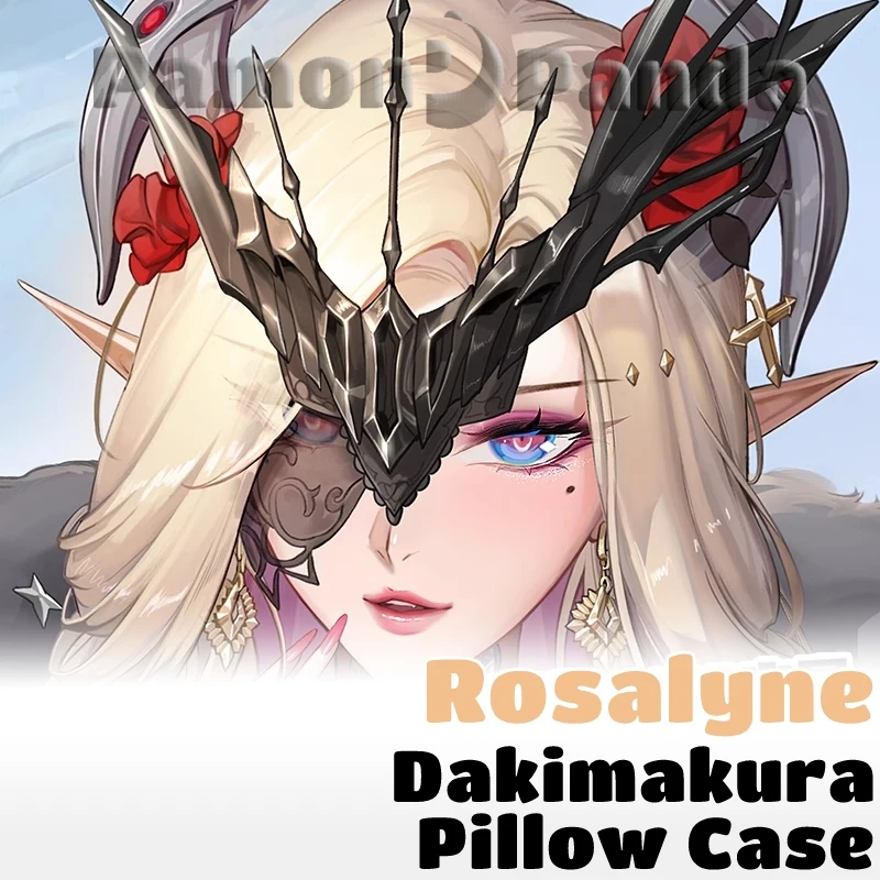 

Rosalyne Dakimakura Genshin Impact Game Hugging Pillow Case Full Body Pillow Cover Cushion Case Home Bedding Decor Otaku Gift