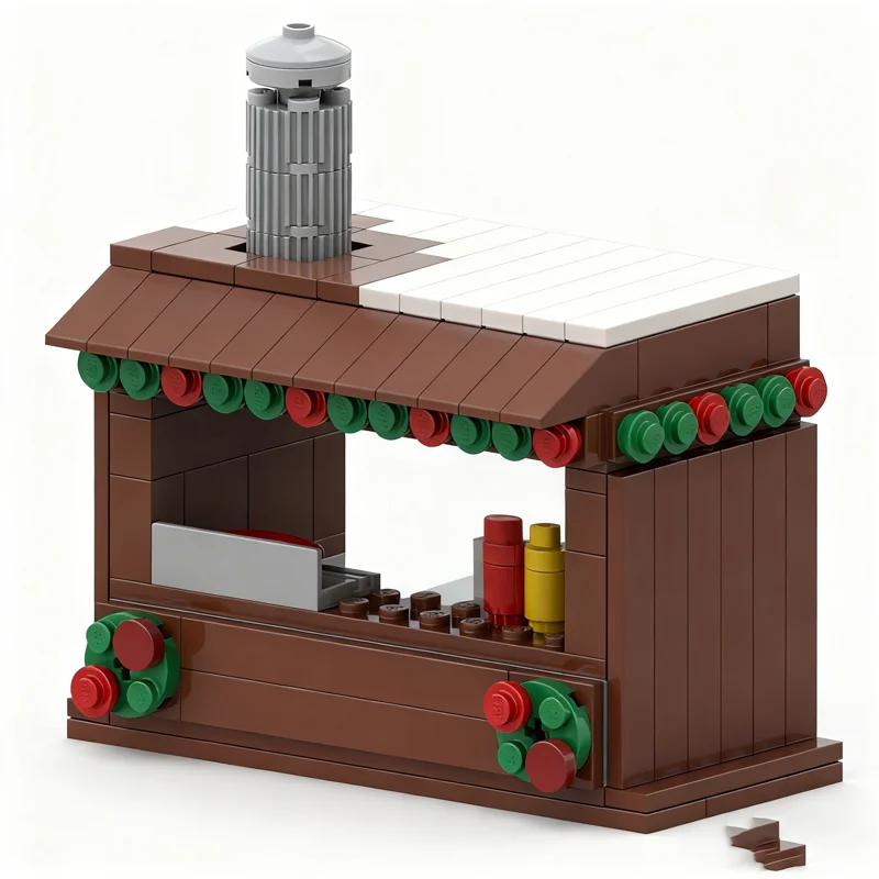 

152pcs MOC Christmas Vendor Seasonal Model Building Blocks Construction Christmas Gifts DIY Creative Education Toys Idea