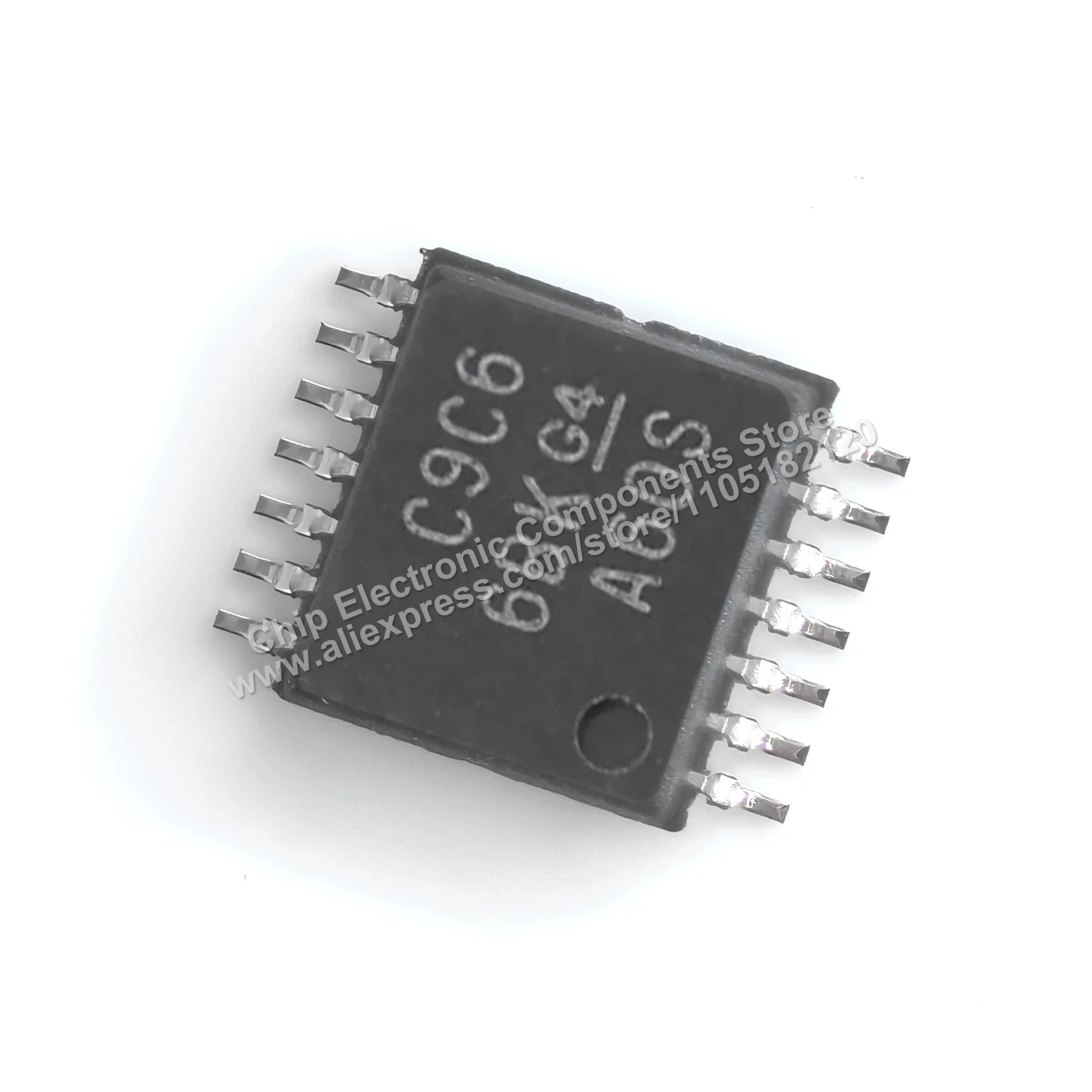 Original IC CDCLVC1106PWR C9C6 Marking, low-jitter 1:6 LVCMOS fanout clock buffer chip, TSSOP-14 package