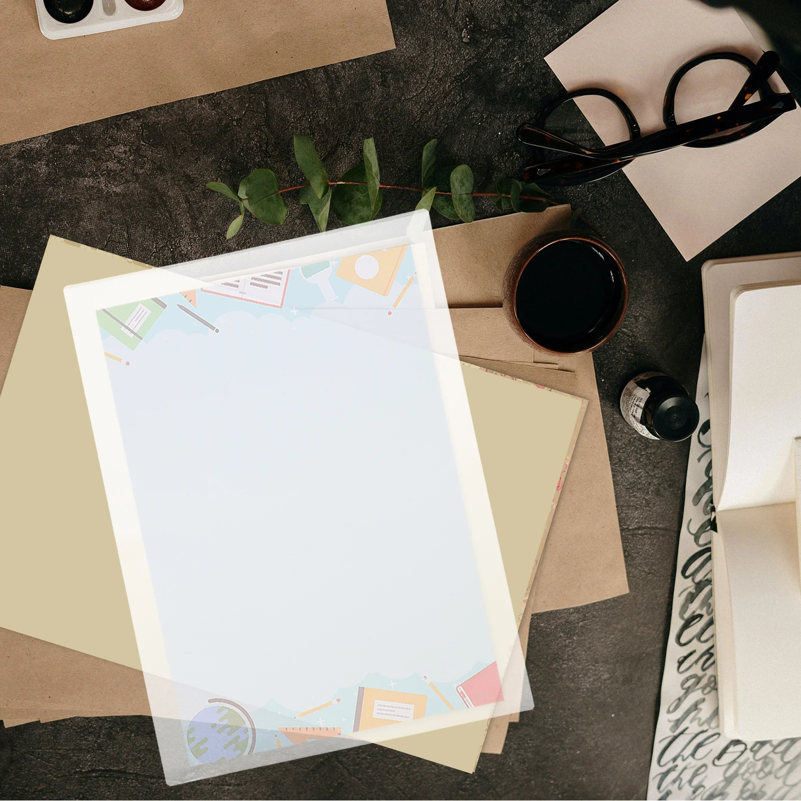 

100Pcs Transparent Thermal Laminating Sheets Clear Plastic Lamination Film Waterproof Protective Film for Documents Photos