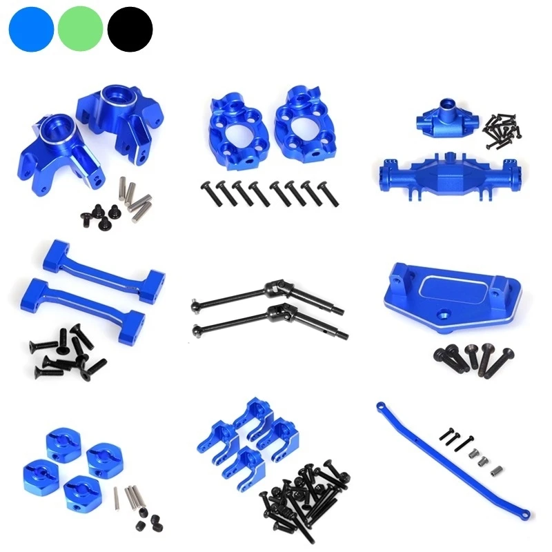 

Metal Front Rear Steering Cup Hub Carrier Link Rod Shock Tower Axle Housing for LOSI 1/18 Mini LMT Upgrade Parts Accessories