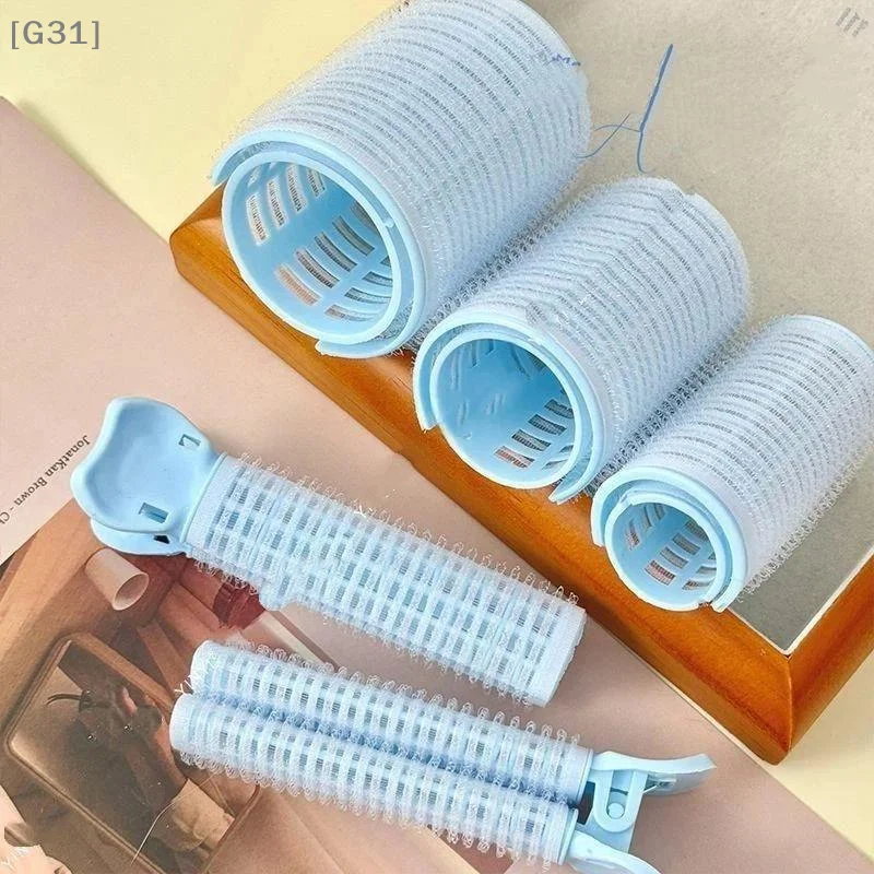 Fluffy Hair Roller Bangs Hair  Fluffy Hair Clip Self Grip Traceless No Damage Bang Top Styling Curling Roller For Salon Use[G31]