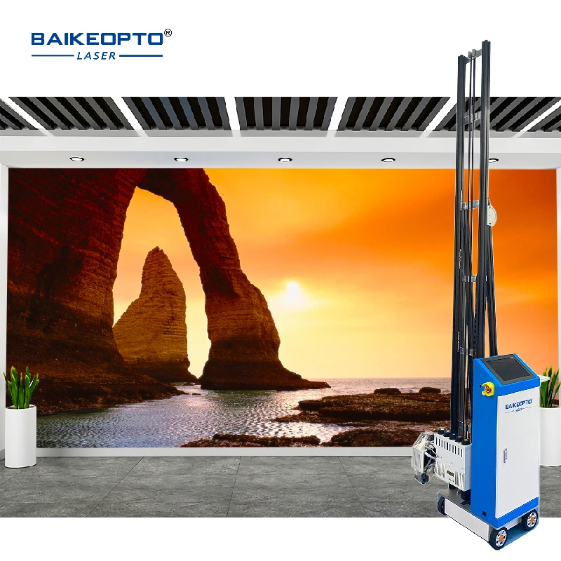 BK-UP1400R เครื่องพิมพ์ผนังแนวตั้ง 3D เครื่องพิมพ์อิงค์เจ็ทสําหรับภาพวาดฝาผนัง