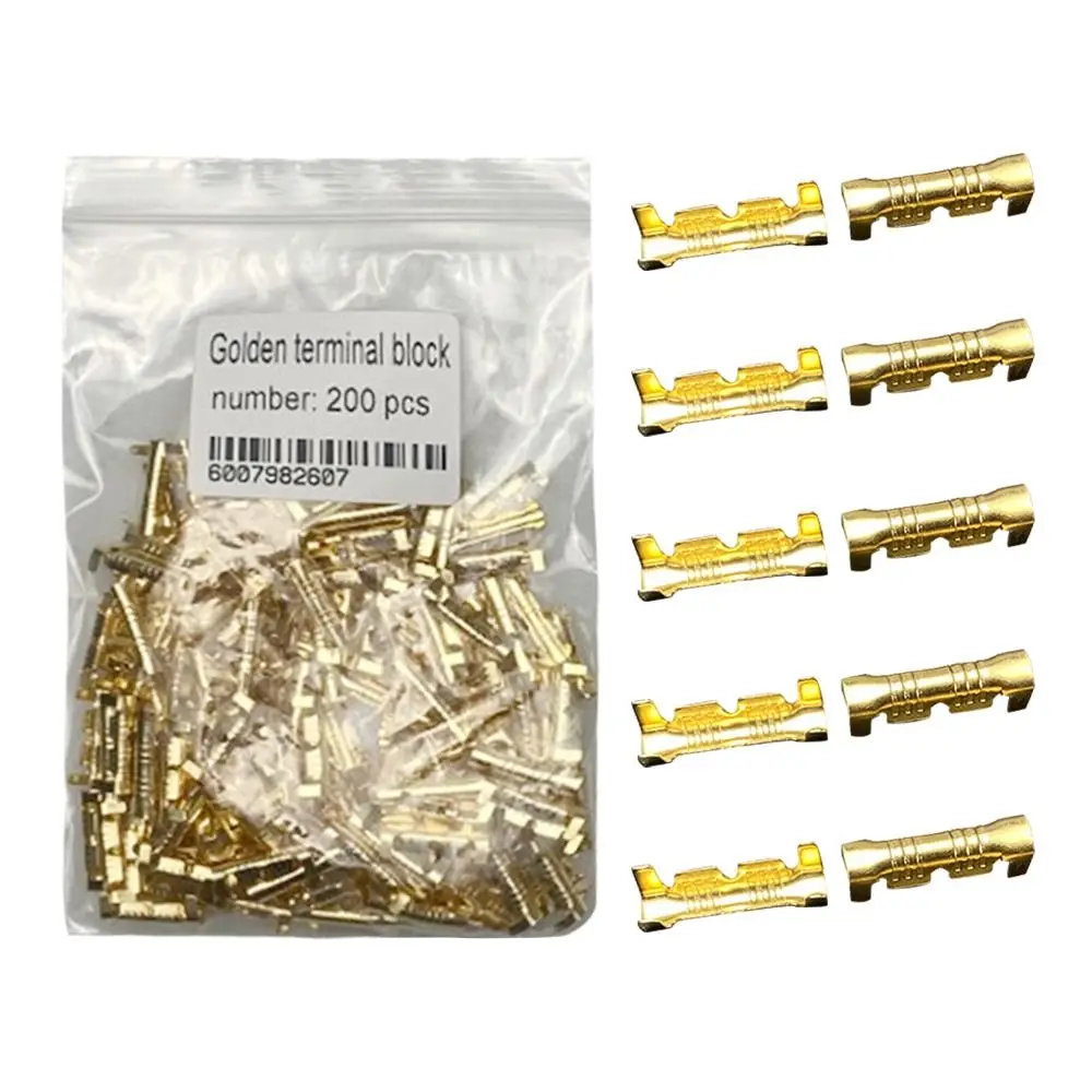 50/100/200pcs 0.3-1.5mm2 Wire Harness Terminal Line Cold Terminal Connectors Cold Inserts Wiring Tab