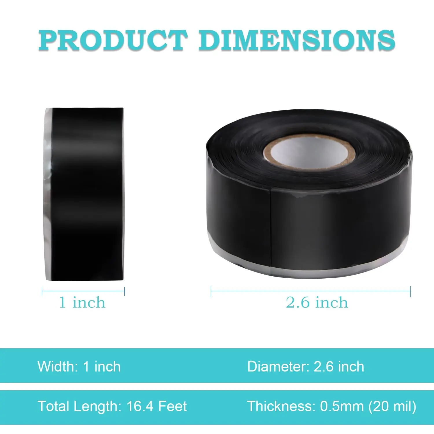 Self Fusing Silicone Tape Sealing Silicone Rubber Tape for Emergency Hot and Cold Water Pipe Repairs and Tool Fixation