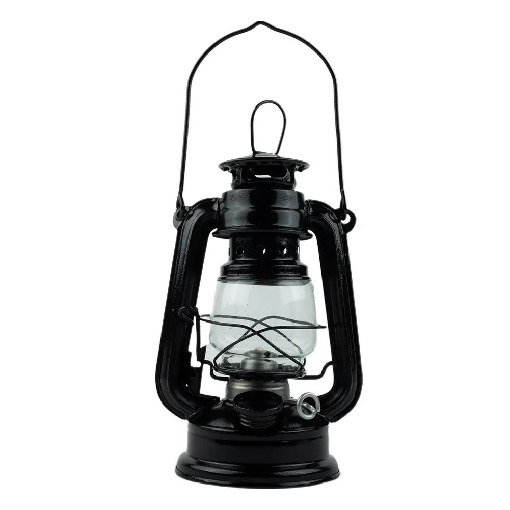 Portable Lanterns 90ml Camping Lamp Retro Style Petroleum Storm Lantern Light Metal Outdoor Camping Atmosphere Lamps Camping