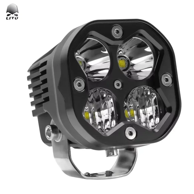 for LItu LT-103 3 Inch Universal Waterproof 4-LED Spotlight for Car Truck Off-road