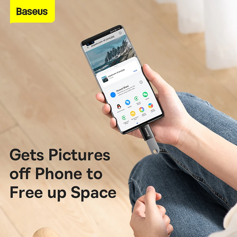 Baseus USB 3.1 Type C OTG Adapter USB C Male To USB A Female Converter For Macbook Samsung Xiaomi 10Gbps Data Sync OTG Connector 썸네일 3