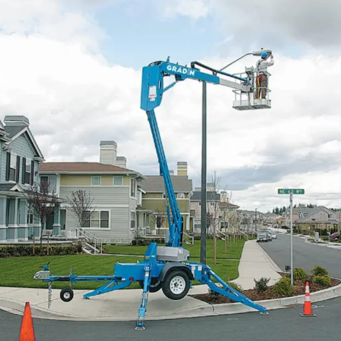 Customized Electric AC Articulated Boom Lifts Tracked Boom Lifting Aerial Working Lift