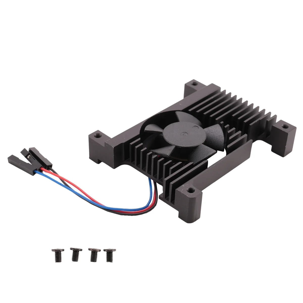 Para raspberry pi 4 radiador de liga alumínio raspberry pi4 geração 4b caso protetor ventilador refrigeração