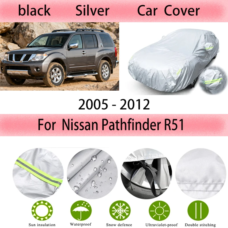 

Для Nissan Pathfinder R51 2005-2012 уличная защита полный автомобильный чехол снежный чехол солнцезащитный козырек водостойкий пылезащитный внешний вид