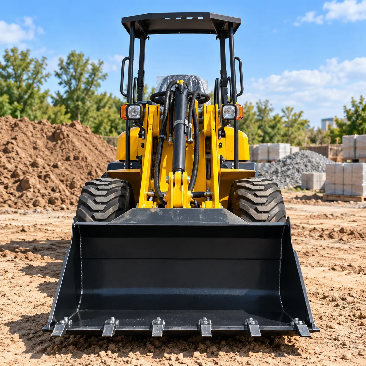 Nicosail KZL930 Multi Purpose Compact Wheel Loader 0.3m3 Bucket 800kg Load 18.2kW for Farm Landscaping Yard and Building Site