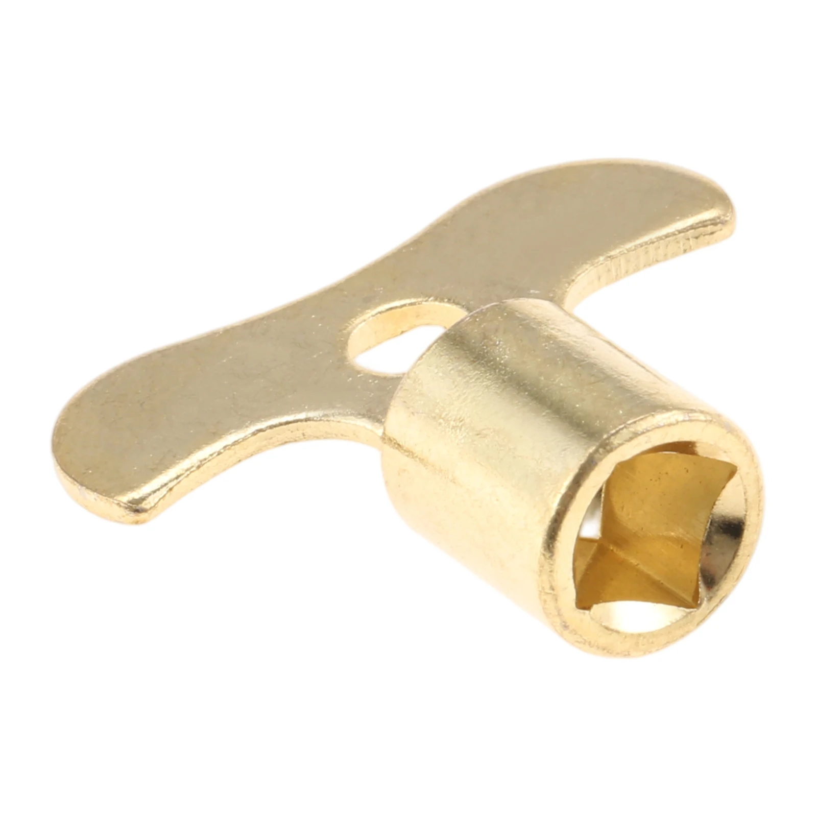 10Pcs Metal Plumbing Hole Faucet Key Radiator Water Valve Tap 7mm Square Socket Special Lock Wrench for Air Valve Plumbing Gold