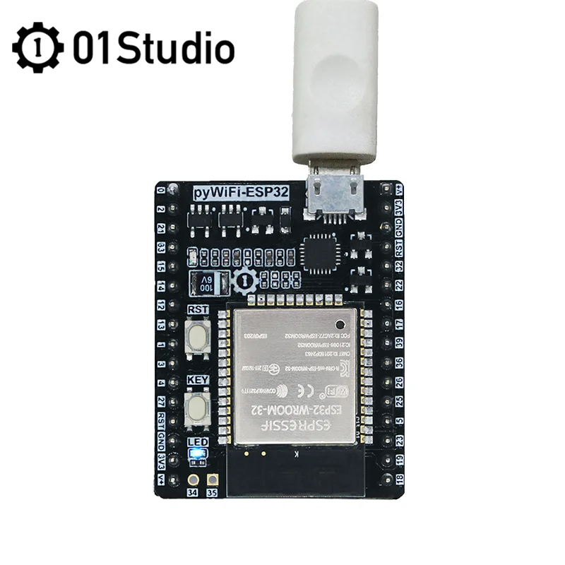 01Studio pyWiFi- ESP32 Development Demo Embedded Board Kit MicroPython Programming Wireless