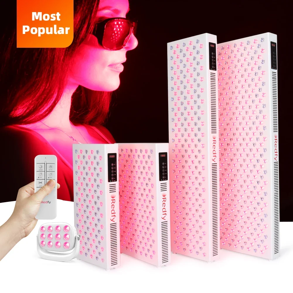 Redfy Hot Sale Full Body Pain Relief Skin Care Beauty 660nm 850nm Near Infrared Led Red Light Therapy PTD Panel Machine