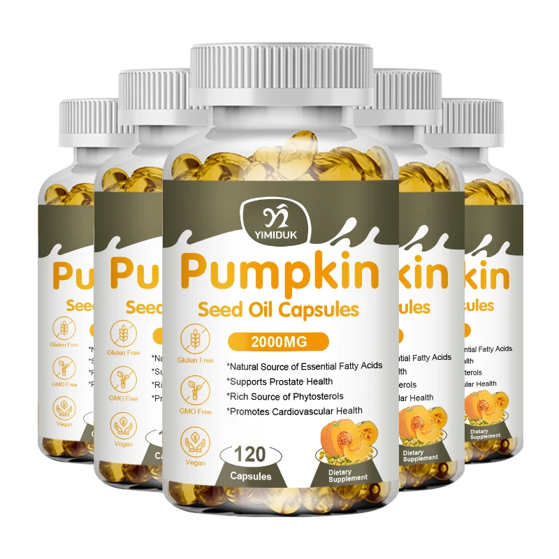 

Капсулы с маслом из семян тыквы, растительная формула Saw Palmetto питает простату и делает мочеиспускание, более гладкий и легче