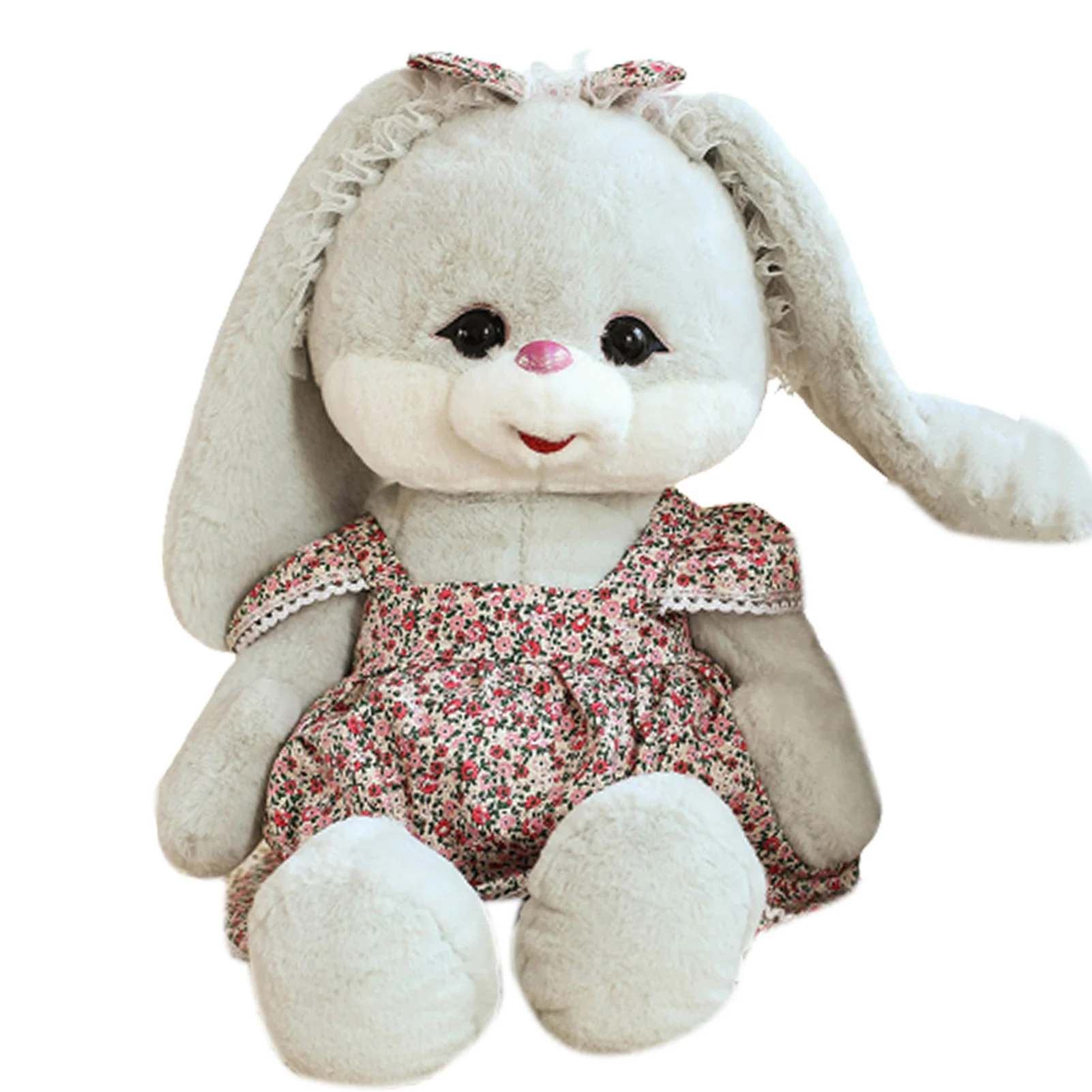 Plush Rabbit Toy With Q Version Cuddly Animal Toys Sleeping Pillow Toy For Girls
