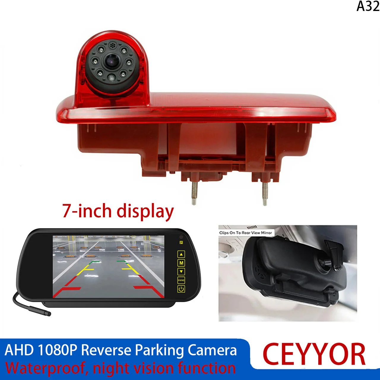 

AHD1080P Brake Light Reversing Camera Monitor Kit for Renault Trafic,Vauxhall/Opel Vivaro,Nissan NV300 Rear View Reverse Camera