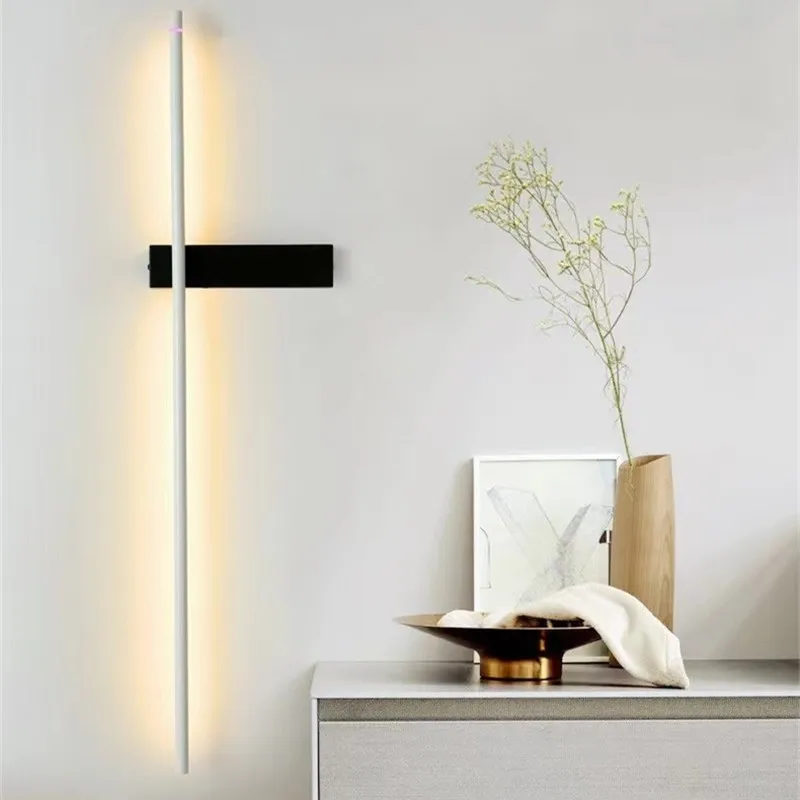 Imagem -05 - Italiano Lâmpada de Parede Designer Minimalista Long Wall Sconce Sala Corredor Arte Quarto Criativo Banheiro Luzes