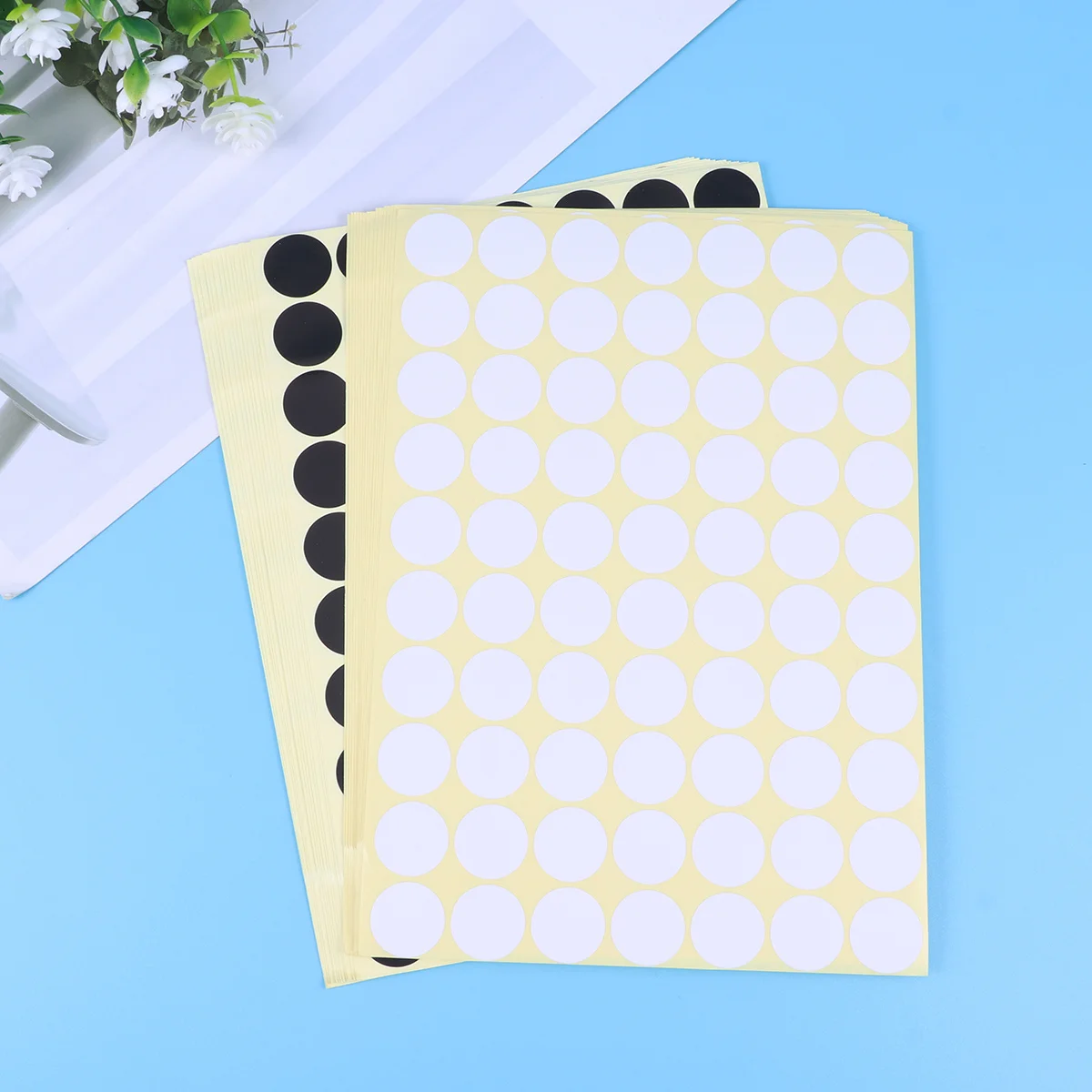 

30 Sheets Colorful Circle Dot Labels Removable Self Adhesive Sticker Paper for Classroom Organization Yard Sale Calendar Planner
