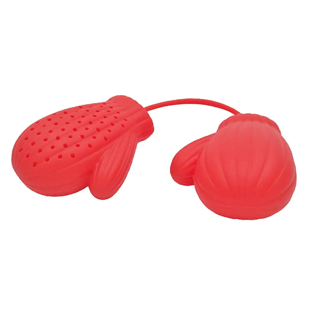 Kitchen Gloves Shaped Tea Infuser Silicone Loose Herbal Tea Strainer Filter Diffuser - Easy to Make Tea