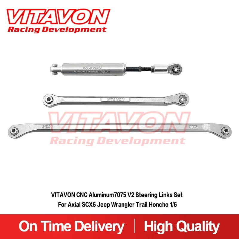 

VITAVON CNC Alu7075 V2 Steering Links Set for Axial SCX6 Jeep / Honcho