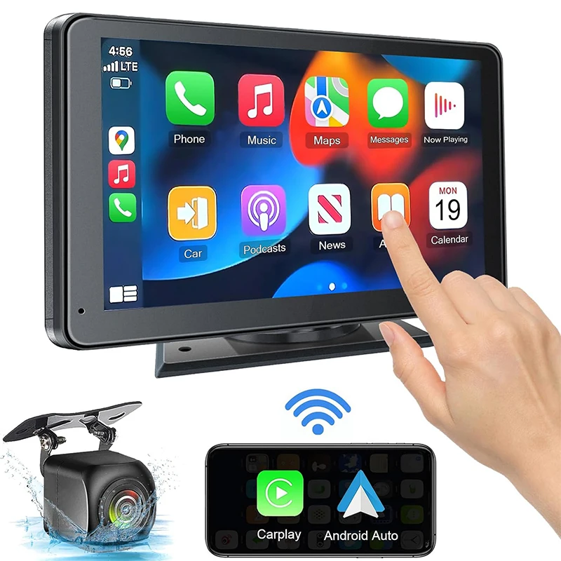 مشغل الوسائط المتعددة مع Apple CarPlay وAndroid Auto MP5 Player Radio Video Navigation Touch Screen لجميع المركبات #1