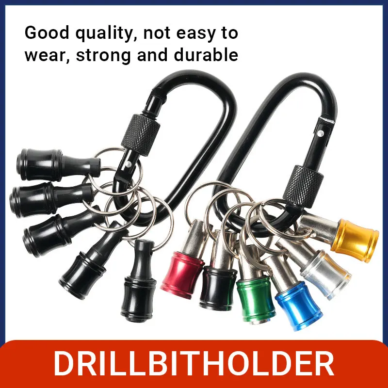 Zestaw narzędzi: szybkozłączka do kluczy, przedłużka z szybką wymianą, uchwyt sześciokątny 1/4 cala, końcówka wkrętaka, szybkozłączka, adapter.