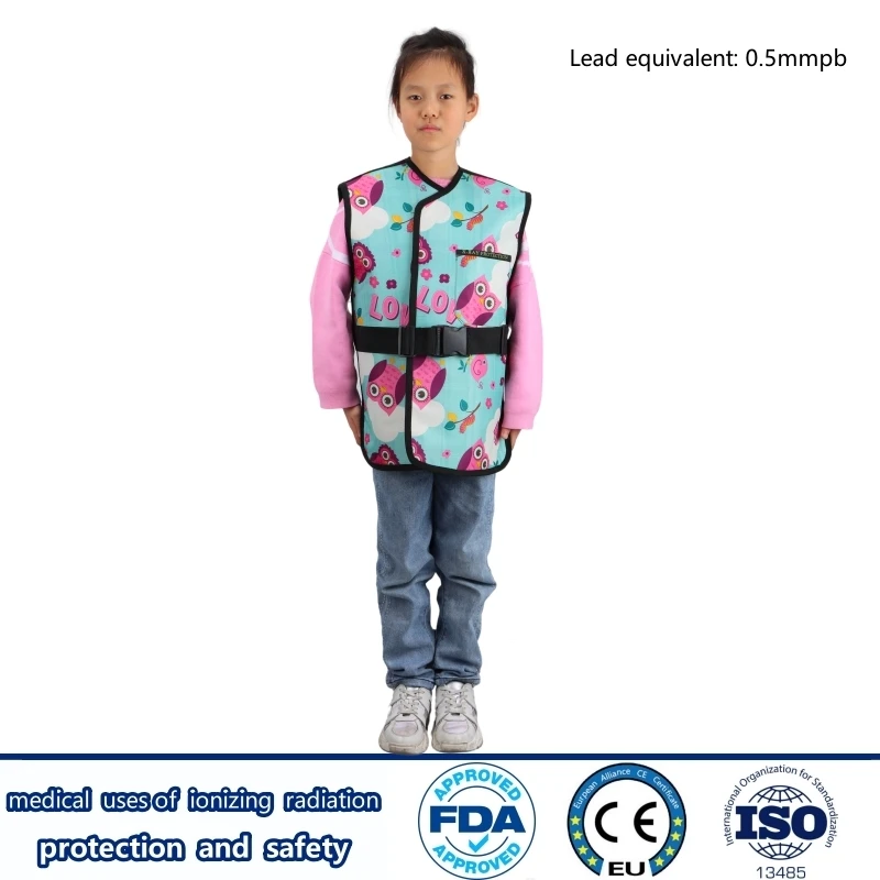 X-ray gamma ray protective 0.5mmpb children long lead vest radiology department radiological protection child lead vest coat