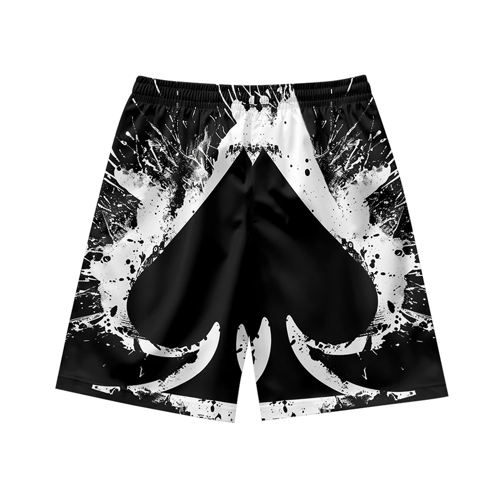 Spades A pattern is suitable for daily wear, simple temperament, casual trend, summer men's drawstring beach sports shorts