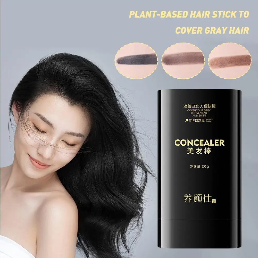 

Waterproof Hair Dye Stick Black Brown Sweat-proof Hair Colouring Cream Instant Cover Lasting Quick Hair Dyeing Comb Makeup