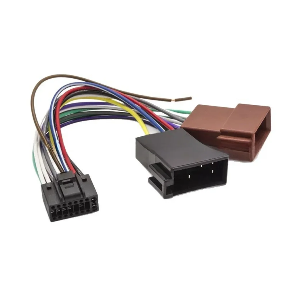Car Audio Harness Car Cable 16Pin for iso Harness Tinned Copper Wire for iso Connectors Plug-and-Play for Design Brake Power