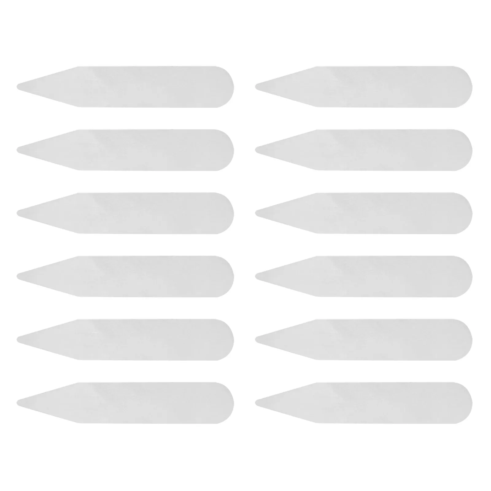 

300Pcs Collar Stay Transparent Heat Resisting Plastic Shirt Collar Corner Support Casual Formal Shirts Supplies